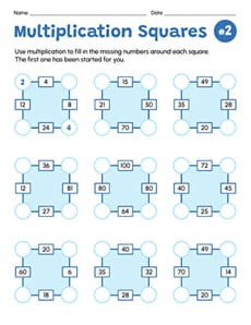 Multiplication Squares #2