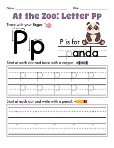 At the Zoo: Letter Pp