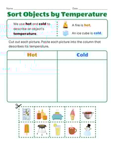 Sort Objects by Temperature