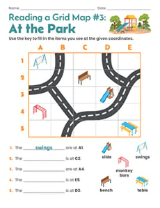 Reading a Grid Map #3: At the Park