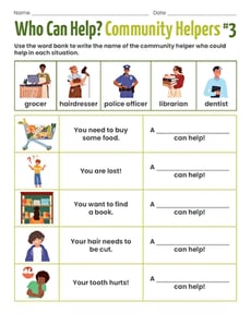 Who Can Help? Community Helpers #3