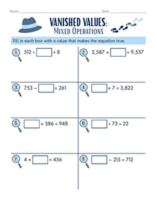 Vanished Values: Mixed Operations