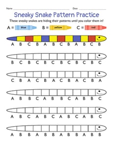Snake Coloring Patterns