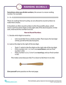 How to Round Decimals