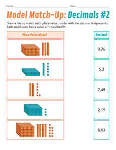 Model Match-Up: Decimals #2
