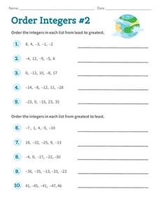 Order Integers #2