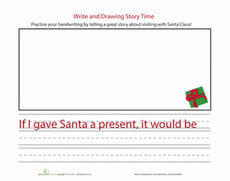Practice Handwriting: Santa