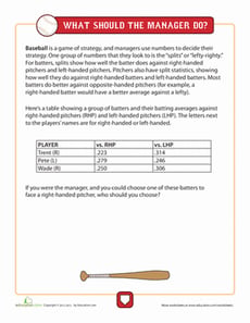Baseball Strategy