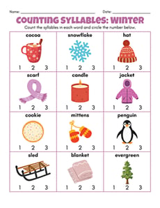 Counting Syllables: Winter