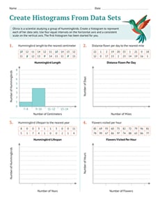 Create Histograms From Data Sets