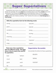 Superlative Adjectives