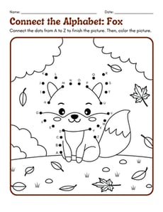 Connect the Alphabet: Fox