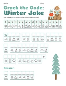 Crack the Code: Winter Joke