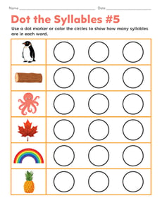 Dot the Syllables #5