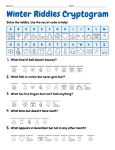 Winter Riddles Cryptogram