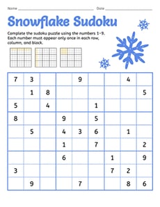Snowflake Sudoku 