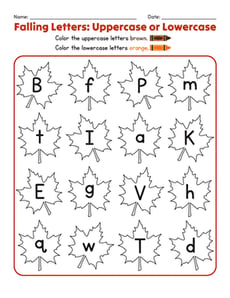 Falling Letters: Uppercase or Lowercase