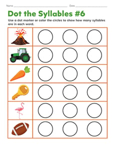 Dot the Syllables #6