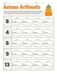 Autumn Arithmetic