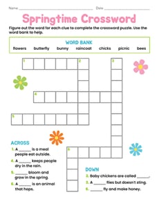 Springtime Crossword