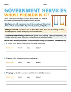 Government Services: Whose Problem Is It?