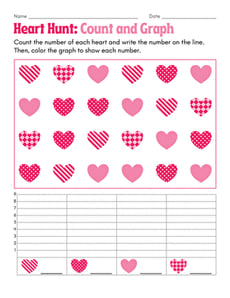 Heart Hunt: Count and Graph