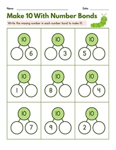 Make 10 With Number Bonds