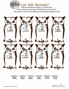 Add the Decimals