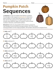 Pumpkin Patch Sequences