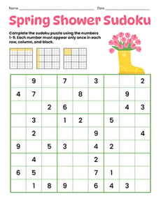 Spring Shower Sudoku