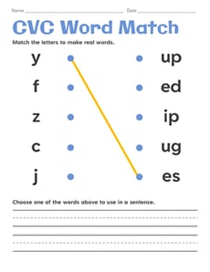 CVC Word Match