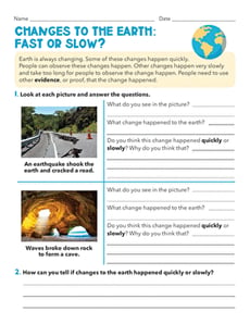 Changes to the Earth: Fast or Slow?