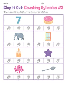 Clap It Out: Counting Syllables #3