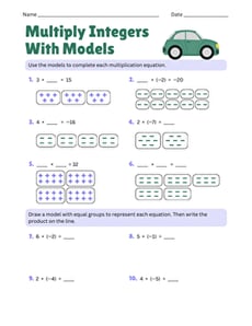 Multiply Integers With Models