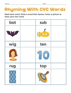 Rhyming With CVC Words