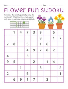 Flower Fun Sudoku