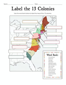 Name the 13 Colonies