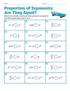 Properties of Exponents: Are They Equal?