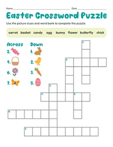 Easter Crossword Puzzle