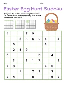 Easter Egg Hunt Sudoku
