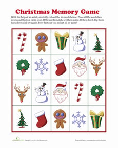 Christmas Memory Game