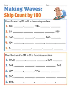 Making Waves: Skip Count by 100