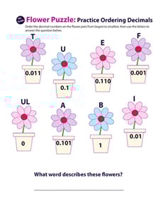 Decimal Dash: Practice Ordering Decimals #6