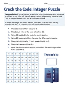 Crack the Code: Integer Puzzle