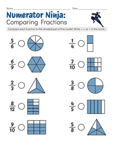 Numerator Ninja: Comparing Fractions