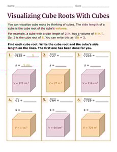 Visualizing Cube Roots With Cubes