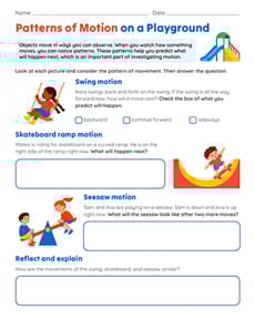 Patterns of Motion on a Playground