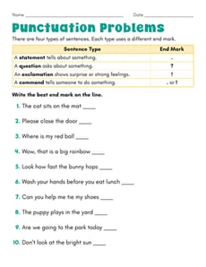 Punctuation Problems