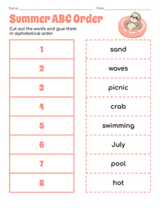 Summer ABC Order