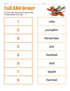 Fall ABC Order